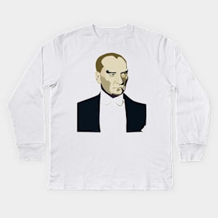 Mustafa Kemal Ataturk Kids Long Sleeve T-Shirt